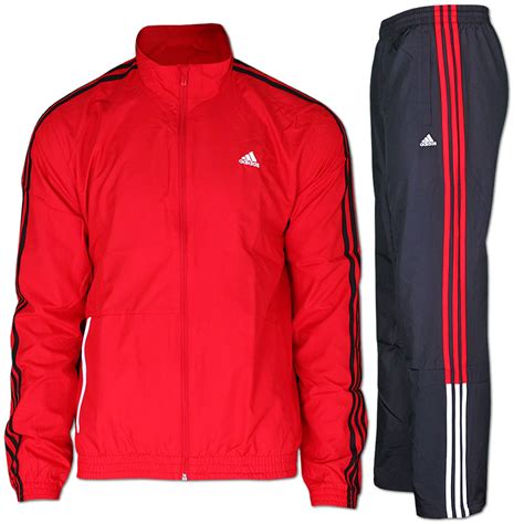 adidas trainingsanzug herren rot-schwarz|Adidas trainingsanzug herren baumwolle.